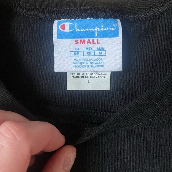 CHAMPION Mushroom C's Mens Tee Black in Size Smallln NWOT! - Picture 3 of 7